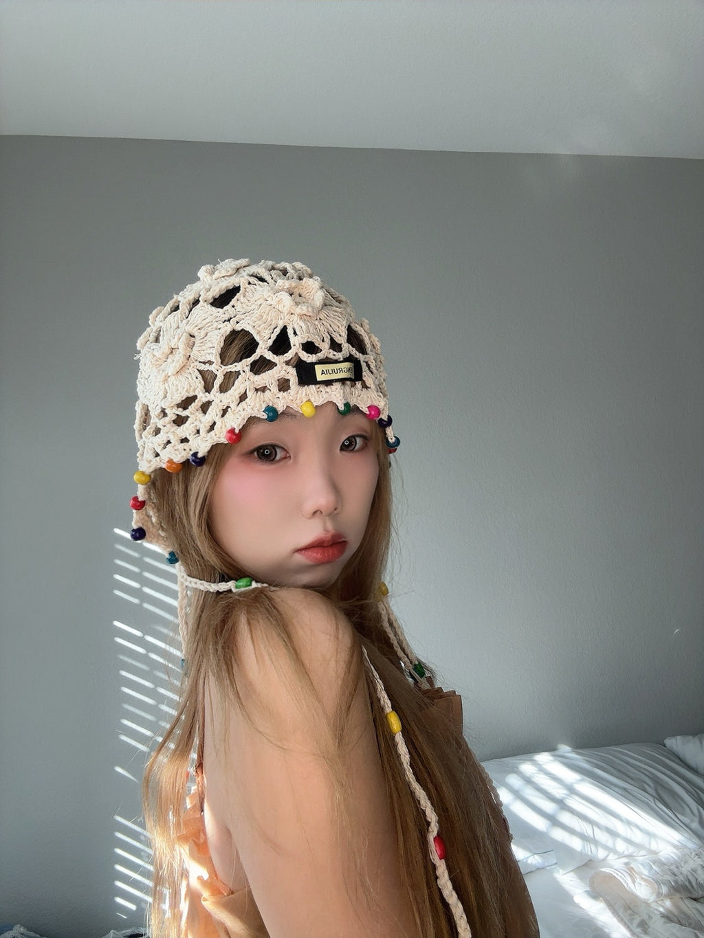 Crochet Bead Hat – Boho Festival Style icon view.